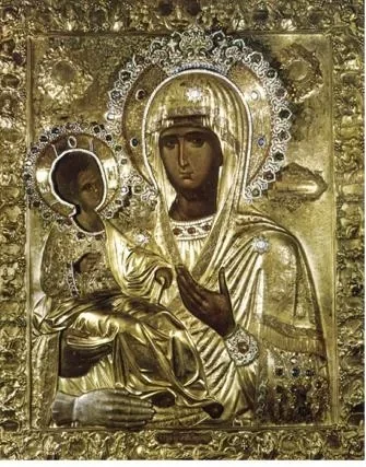 Афонский список иконы Божией Матери «Троеручица» (монастырь Хиландар) в храмах Балашихинского благочиния